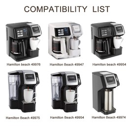 2-Pack Single Serve Ground coffee Brew Basket for Hamiltion FlexBrew Coffee Maker Models 49974 49975 49976 49979 49957 49954 49947 49940 49950 49966 49968 Filter Accessories