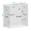 Green Hut Indoor Grow Tent 48"x24"x60" 600D Mylar Hydroponic for