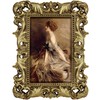 FJXMFRAME Vintage 4x6 Picture Frame Antique Gold Picture Frames with
