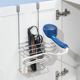 InterDesign Classico Over Cabinet Hair Care Organizer, Chrome