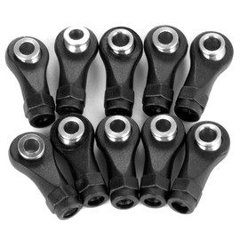 RCHUBAM 10Pcs M2.5 Rod End Joint Metal + Plastic Link Ball Head Holder with Aluminum Ball Joint for 1/18 TRX4M RC Crawlers Car