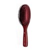 Ikemoto Hakko Industrial Natural Hair Cushion Brush, Brown, W 2.3