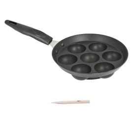 Anjali7 Cups Non Stick Appa Patra Diamond Series Popular with Lid Black