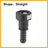 Partuto 2pcs Fuel Line Quick Connect Straight Push-On Single Barb