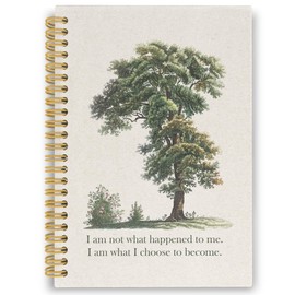 XPH Mental Health Spiral Notebook, Therapy Journaling Notebooks for Note Taking, Vintage Tree Nature Hardcover Journals for Women 160 Pages 5.5x8.3 Inch, Inspirational Gifts for Women