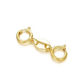 9K Gold Verschluss für DIY Halskette Armband Schmuck Herstellung, Hummer Verschluss Extender Halskette Steckverbinder Armband Verlängerung (Stil 3)