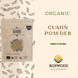 Organic Cumin Powder | Product Of Sri Lanka | 200g | USDA Certified - Halal Certified- Kosher Cerftified …