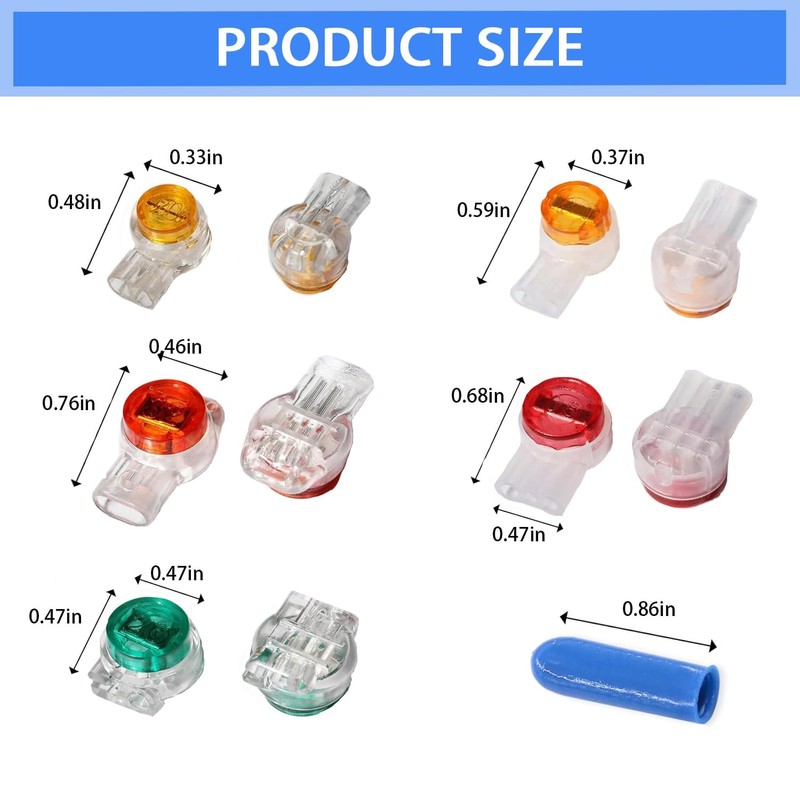 aikoolwer Phone Wire Butt Telephone Splice Connectors 260PCS Data Phone
