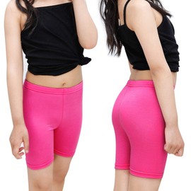 Auranso Set of 6 Short Girls Children's Cycling Shorts Short Leggings for Girls 2-10 Years, Multicoloured (multicoloured B)