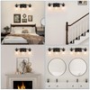 Spiglamm 3-Lights Bathroom Vanity Light Fixtures, Modern Black Vanity Lights
