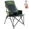 PORTAL Camping Chair with Lumbar Support for Adults Folding Portable