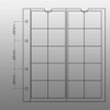 5 Numismatic Prophila Coin Sleeves, 20 Compartments up to 34