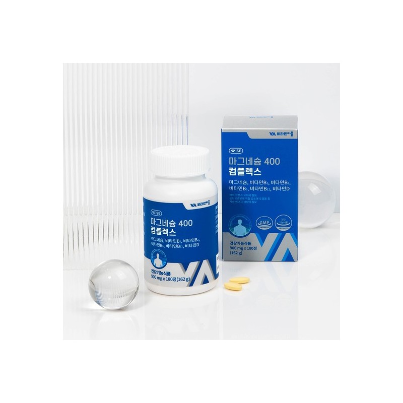 Vitamin Village 6-Ingredient Functional Magnesium 400 Complex (Total 360 Tablets,