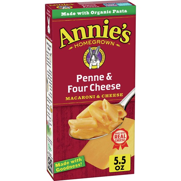 Annie's Four Cheese Macaroni and Cheese, 5.5 oz (Pack of 12)