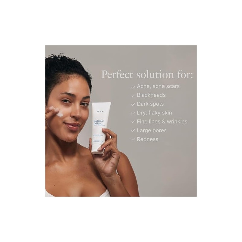 Vasanti Brighten Up Enzymatic Face Rejuvenating Exfoliator Original Size (120g)
