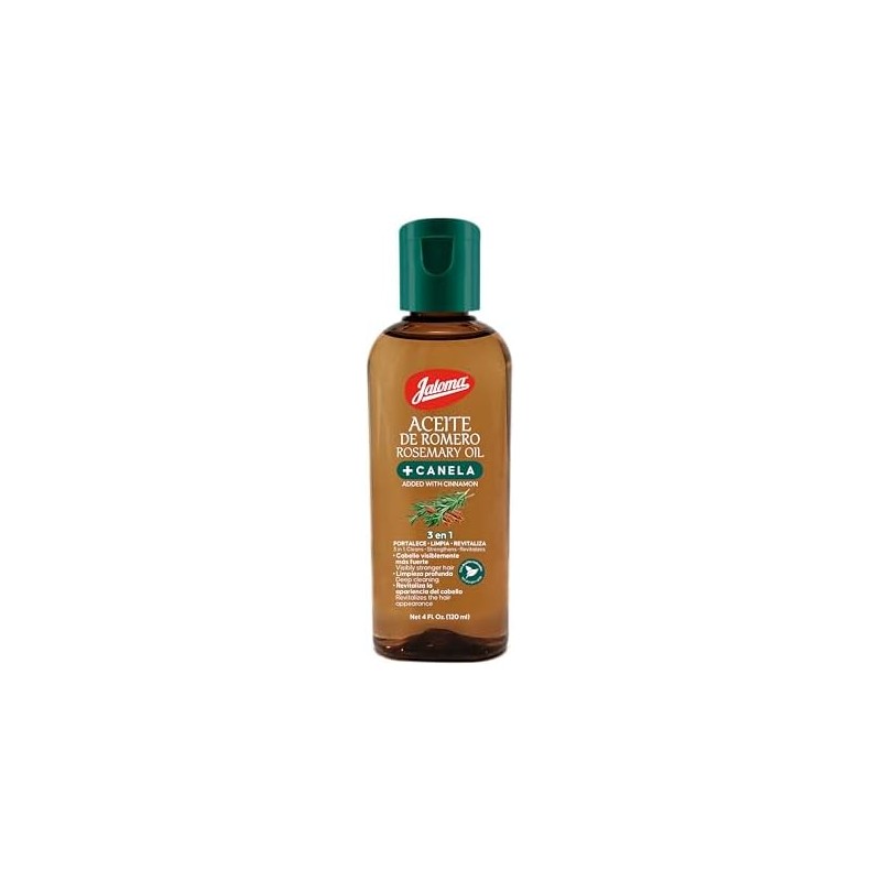 Jaloma Aceite de Romero adicionado con aceite de Canela, fortalece