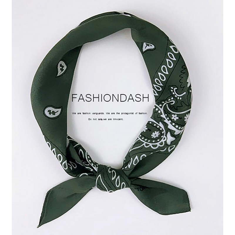 Fosys Bandana, 100% Cotton, Cashew Nut Pattern, 21.7 x 21.7