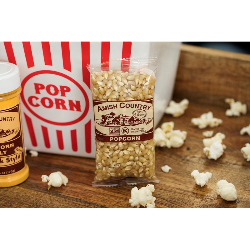 Amish Country Popcorn | 24-4 Oz Bags - Medium White