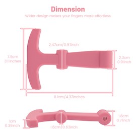 Replacement Lid Latches, 2 Pack, Compatible with Yeti, RTIC Hard Coolers & Other Related Coolers, More Durable Rubber & Improved Design, Light Pink