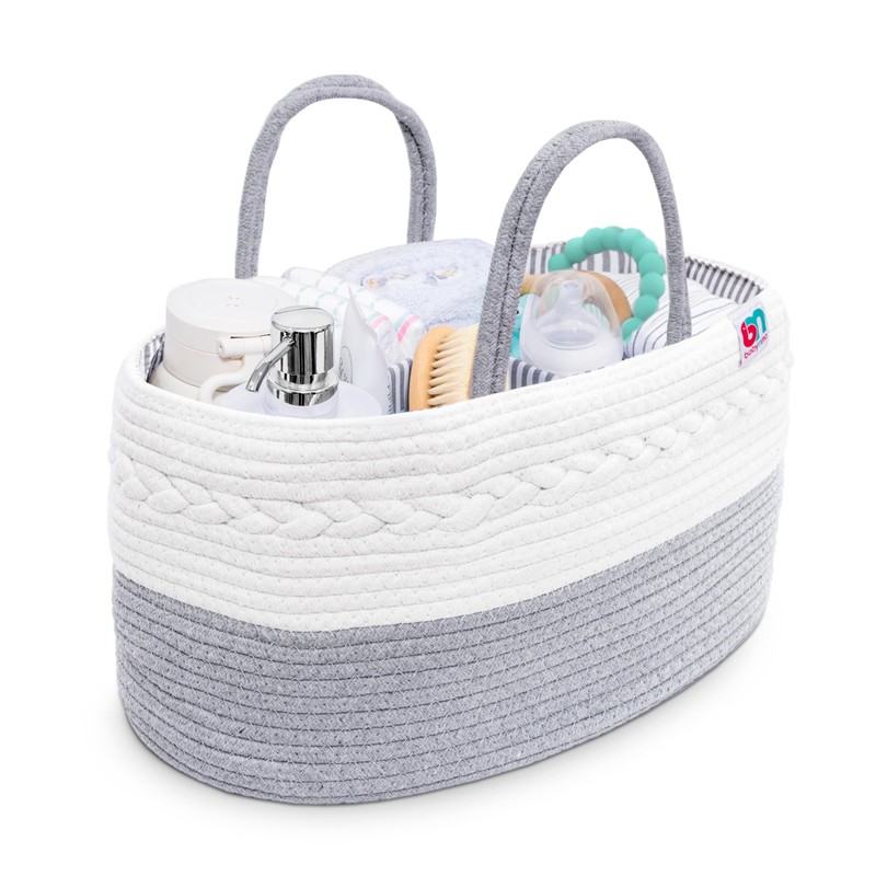 Babynma Rope Diaper Caddy - Storage for Baby and Toddler