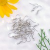100 pares de ganchos de color rodio para arete franceses,