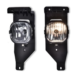 G-PLUS Fog Light Lamp Compatible with Ford F250 F350 F450 F550 Super Duty 2005-2007/2005 Excursion Smoke Lens Running Lights, FO2592211 FO2593211