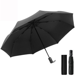 Folding Umbrella, One-Touch Automatic Open/Close, 11.2 oz (318 g), Ultra Lightweight, Easy to Carry, High Strength Fiber, 8 Ribs, Large Area, Ultra Lightweight, Unisex, Sun Protection, Popular