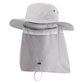 Connectyle Unisex Quick Dry UV Protection Hat, Outdoor Sun Hat, Safari Hat, Farm Work Hat, Fishing Hat, white