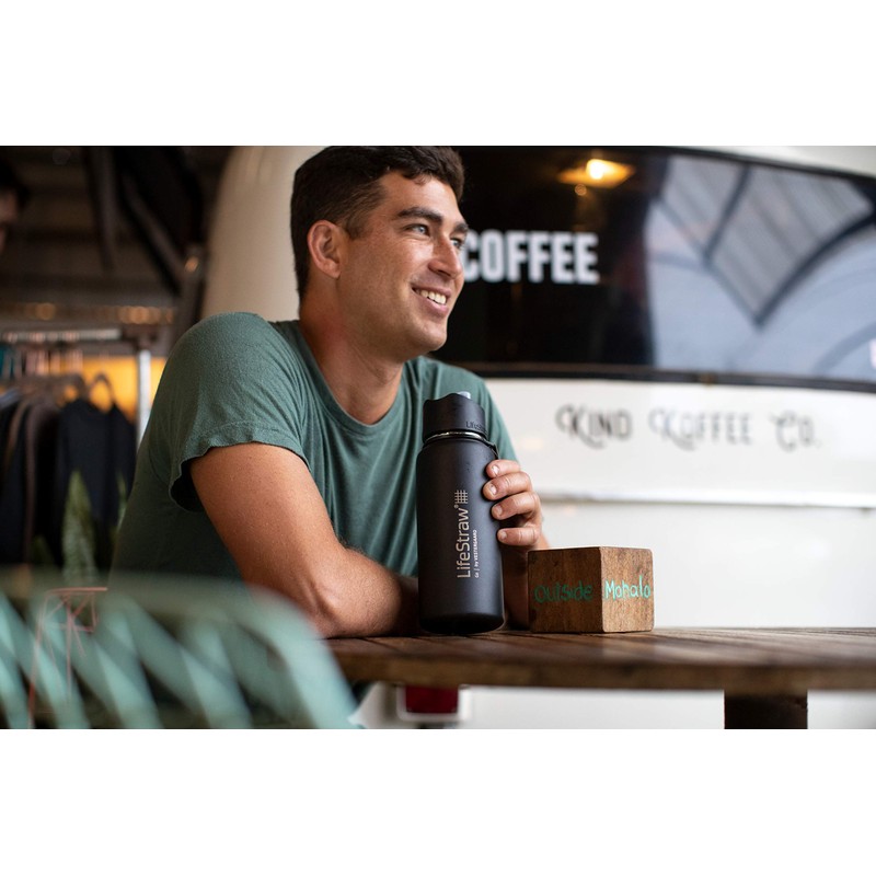 LifeStraw Go Stainless Steel (White), 710 ml