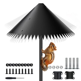 Squirrel Baffle，Squirrel Baffle for Bird Feeder Pole，for Sheepdogs, Squirrels Hooks，Outdoor Pole Mount Squirrels Proof Guard Stopper(20 Inches)