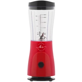 Kitchen Selectives 14-Ounce Mini Blender Color Series - Personal, Portable Blender for Fruit Smoothies & More - With Powerful Stainless Steel Blade & Drink Lid - Red