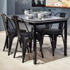 Yaheetech 4pcs Metal Dinning Chairs with PU Leather Seat High