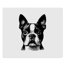 Azeeda 2 x 'Boston-Terrier' Mikrofaser-Objektiv- / Brillenreinigungstücher (LC00029773)