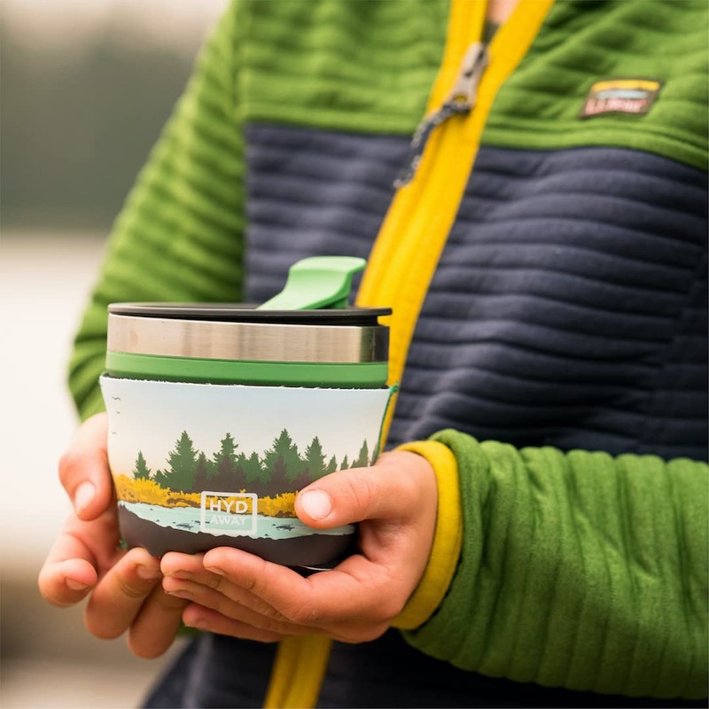 HYDAWAY Collapsible Insulated Bowl | Portable, Packable, Insulating, Resealable, Hot-and-Cold