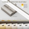 KELIDEN Brushed Nickel Vanity Light 24", 5CCT Dimmable LED Bathroom