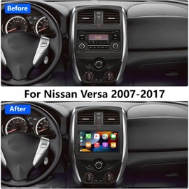 2+32GB for Nissan Versa 2007-2017 Android 13 Car Stereo 7" Touchscreen Wireless Carplay Android Auto DSP Bluetooth GPS Navigation FM with Reverse Camera