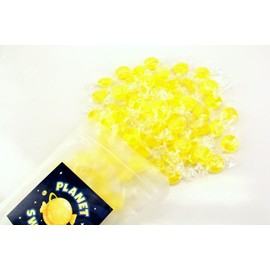 Planet Sweets Premium Sugar Free Lemon Hard Candy Buttons - 1.5 Pounds - Individually Wrapped Discs