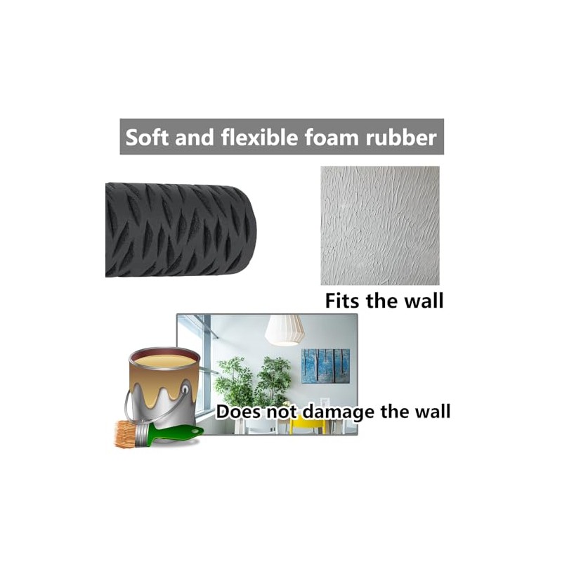 9" Drywall Texture Roller - Professional Drywall Pattern Roller for