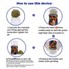 BEIXIFO Electric Herb Grinder, Mini Size 2inx3.5inches with 2pcs 1.7oz/50ml