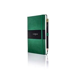 Castelli RQ24/25-928 Medium Lined Ruled Tucson Notebook - Forest Green