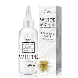 White Epoxy Resin Pigment Paste - 3.4 fl.oz / 100ml Concentrated White Resin Dye Paste for Resin Ocean Waves, Lacing, Coaster - Opaque White Epoxy Pigment Paste for DIY Resin Art, UV Resin, Painting