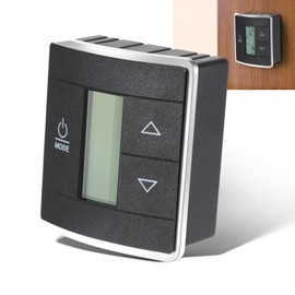 3316250.712 RV Single Zone Wall Thermostat Replacement for Dometic RV/Camper/Trailer Conditioners w/Digital Temperature Display, Black