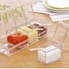 Clear Seasoning Rack Spice Pots by AIQI - 4 Piece