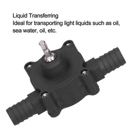 Pilipane Hand Pump Water Drill Water Pump, Electric Drill Pump for Water Gasoline Oil Diesels Fluid Water Transfer Pump, Mini Hand Self-Priming Quick Pumping Speed