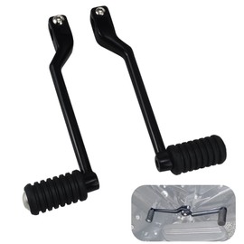 WOWTK Front and Rear Levers w/Shifter Pegs,Heel/Toe Shift Pegs for Harley Davidson 1986-2017 FL Softail, 1988-later Touring Road King Road Glide Street Glide Electra Glide and 2008-later Trike,Black