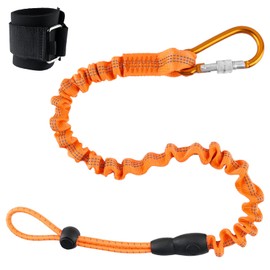 Anti-Drop Tool Tether for Power Tools, 15 kg Load Capacity, Safety Cable for Scaffolding, Construction, Home Renovation Phone Rope Design, Retractable Safety Tool Lead (Orange1)
