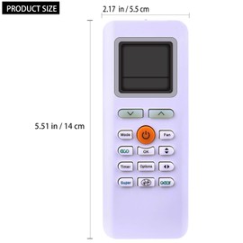 RG70E3/BGEF Replacement Remote fit for Midea AC Air Conditioner RG70E(2H)/BGEF RG70E3-BGEF