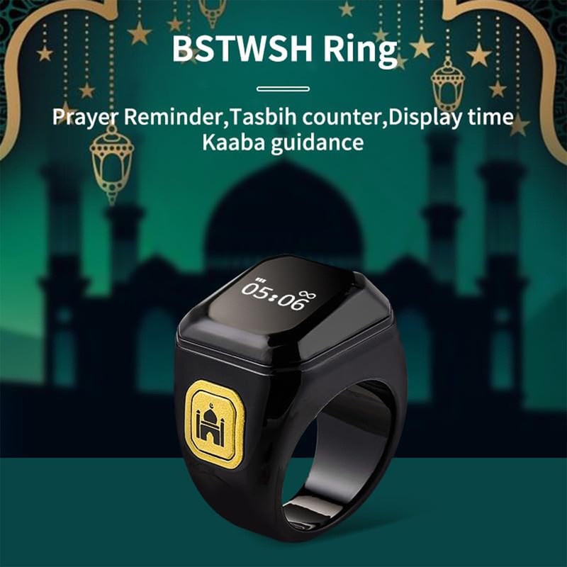 Yuentoen Finger Counter,Digital Tasbih Tally Counter Ring with 0.49in Screen,
