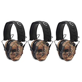 Walkers Razor Slim Electronic Shooting Muffs 3-Pack Bundle, USA 2nd Amendment (3 Items)