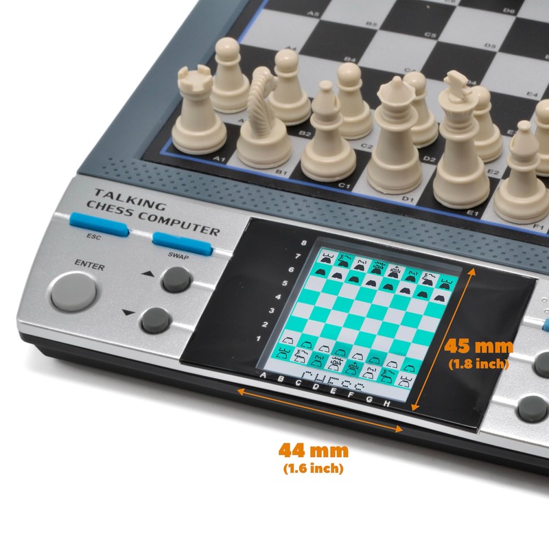 iCore Electronic Chess Set Pro Black: Talking Tutor, Learning Tactics,